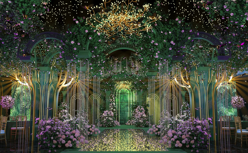 莱西奇妙森林婚礼堂效果展示