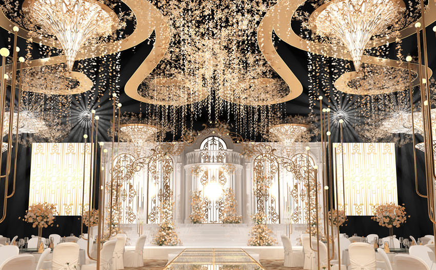 莱西花木兰喜事汇金色大厅效果展示